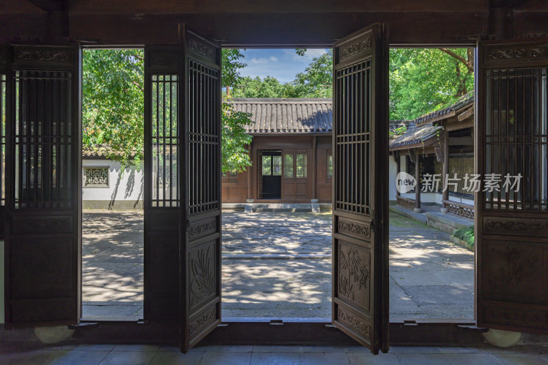 杭州吴山景区伍公庙风景