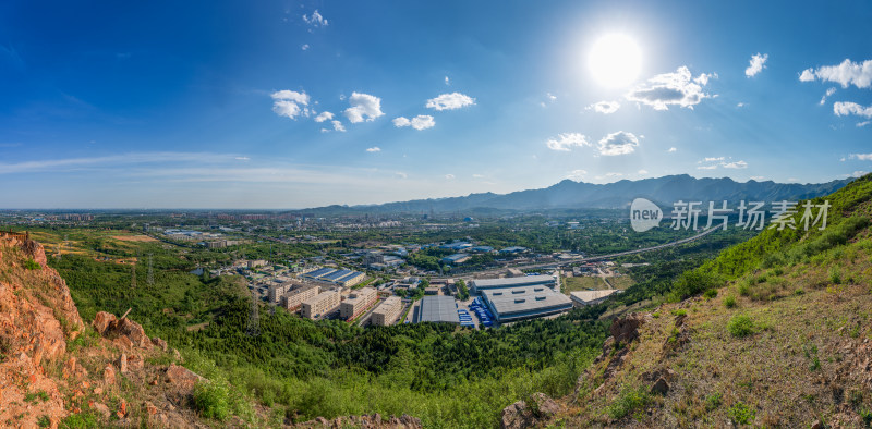 俯瞰北京燕山石化厂区全景