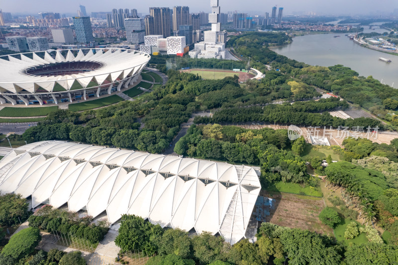 广东佛山城市风光东平大桥航拍摄影图