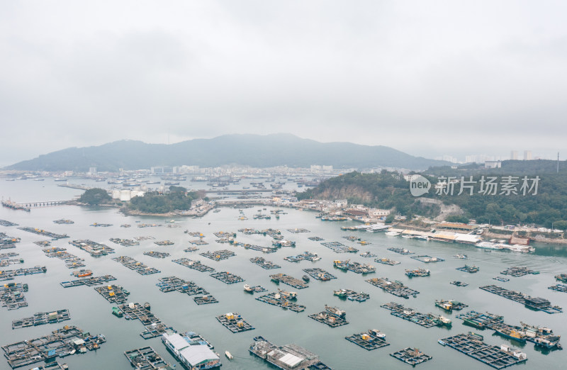 广东阳江海陵岛蒲鱼洲湾海上养殖场