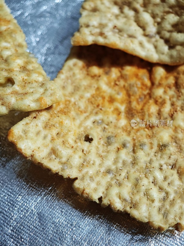 美味的饼干特写