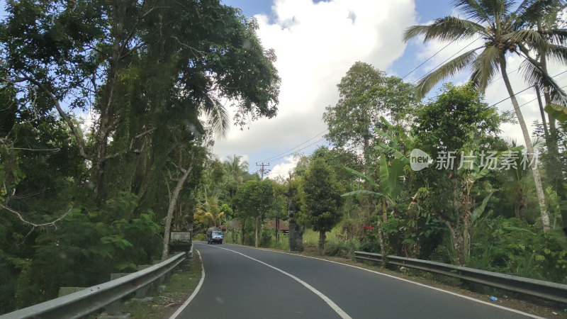 印尼巴厘岛道路街景