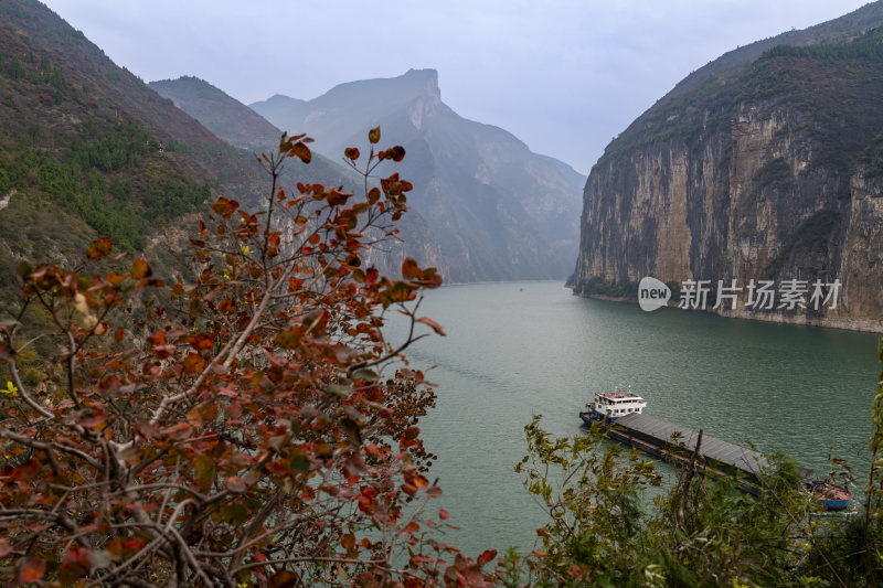 长江三峡重庆奉节瞿塘峡山水风光