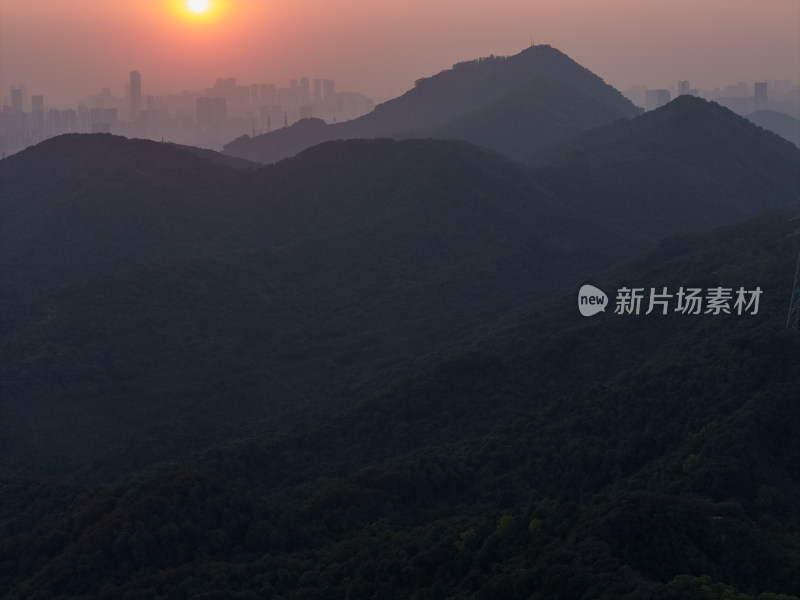 梅林后山深圳罗湖福田景色