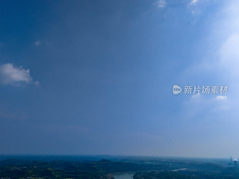 内江城市建设天空航拍图