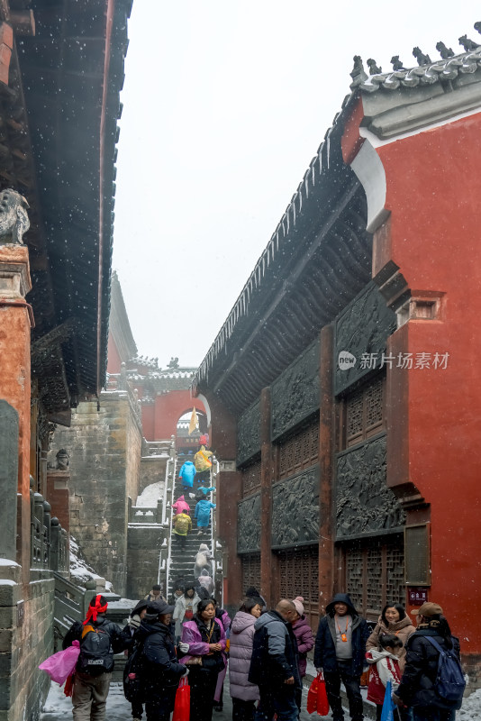 湖北武当山景区金顶太和宫景观古迹旅游