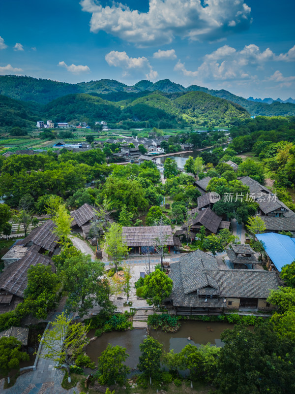 桂林4A景区东漓古村航拍