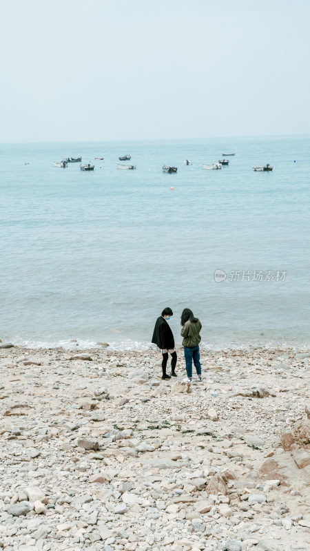 青岛海边公园小清新场景