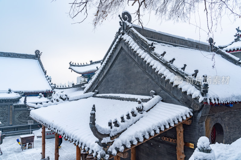 古建筑雪景