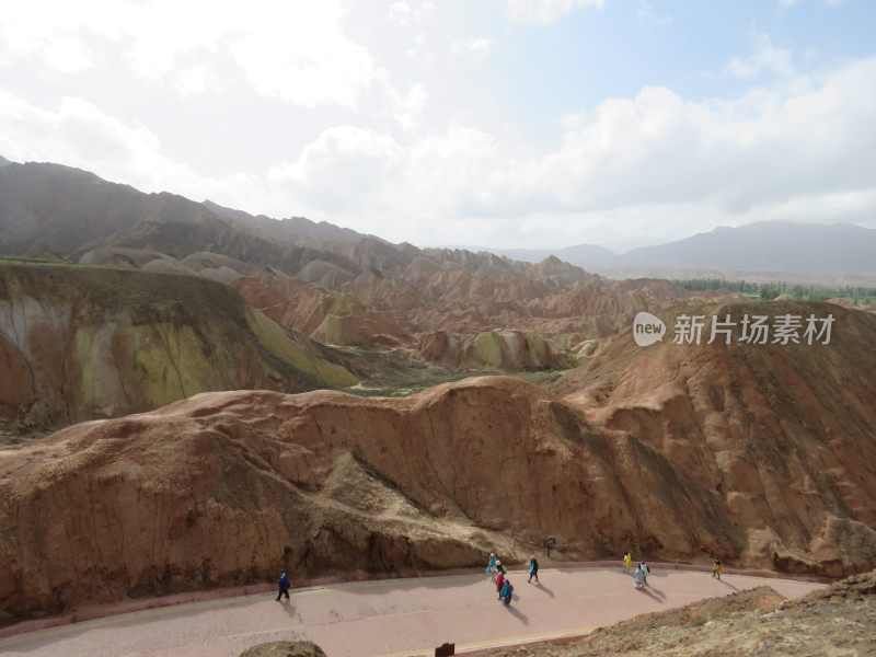 甘肃张掖七彩丹霞风景区旅游风光