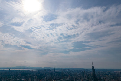 江苏南京城市大景航拍摄影图