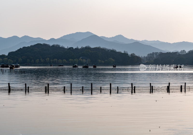 杭州西湖曲院风荷苏堤白堤雷峰塔景点景观