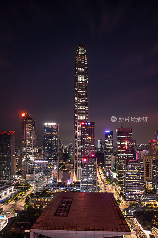 深圳平安金融中心夜景