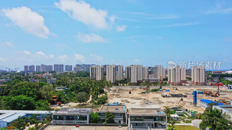 海南陵水城市航拍