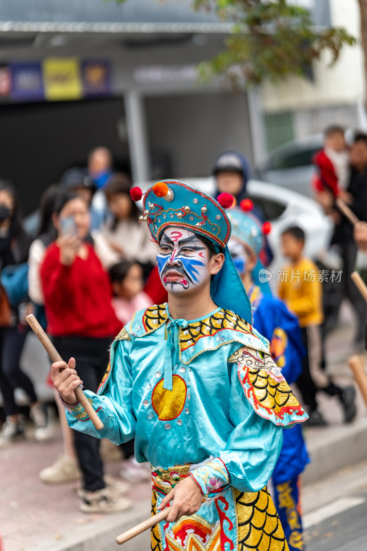 广东潮汕中国非遗英歌舞古镇戏曲盛装巡游