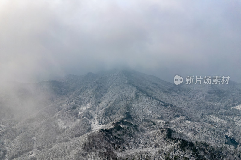 冬天雪景航拍