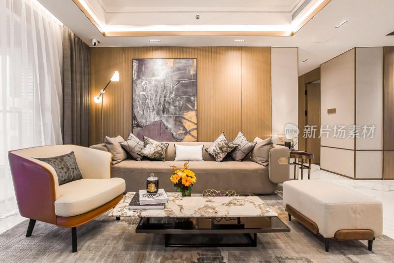现代风格客厅室内场景