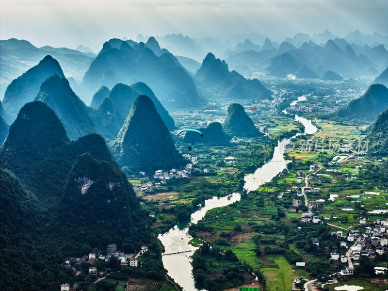 桂林遇龙河风光美景