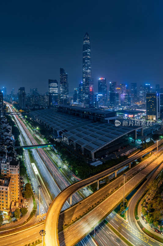 广东深圳城市夜景