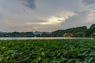 杭州西湖夜景