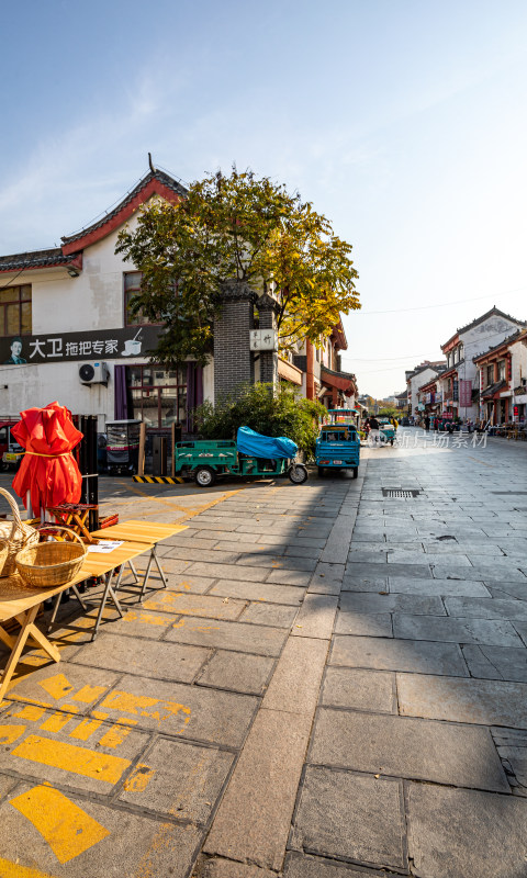 济宁竹竿巷中式风格街道景象景观