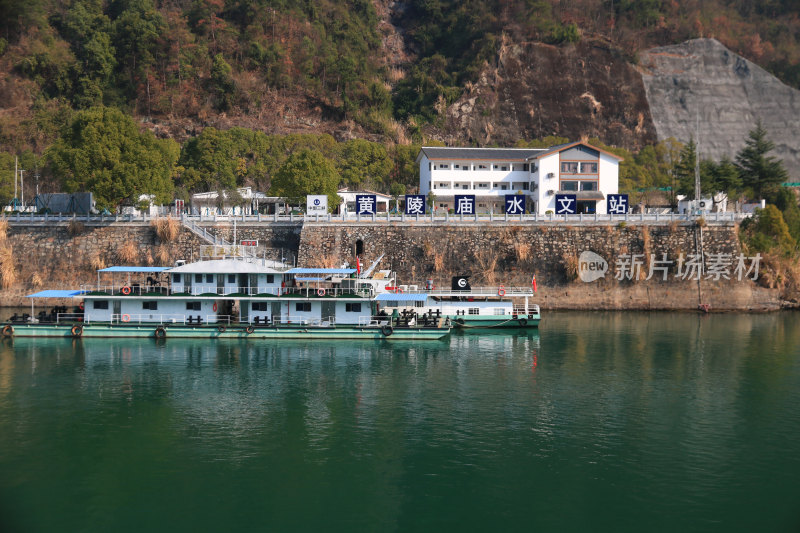 长江三峡西陵峡宜昌三斗坪镇黄陵庙水域