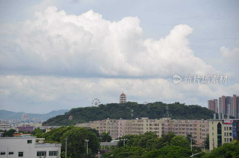 广东东莞：塘厦镇城市风光