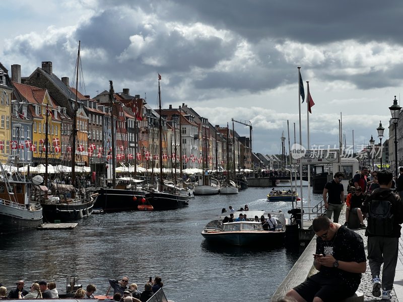 欧洲丹麦首都哥本哈根港口
