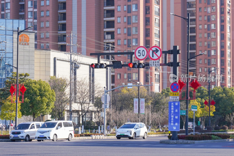 城市里的新春氛围