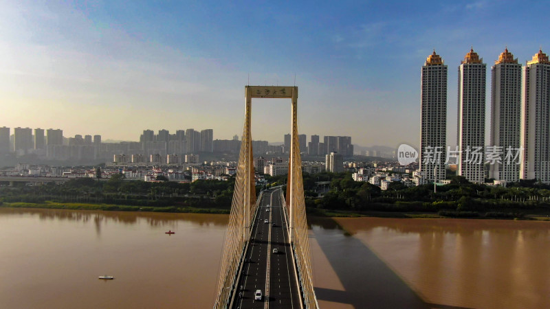 广西南宁城市风光地标建筑航拍