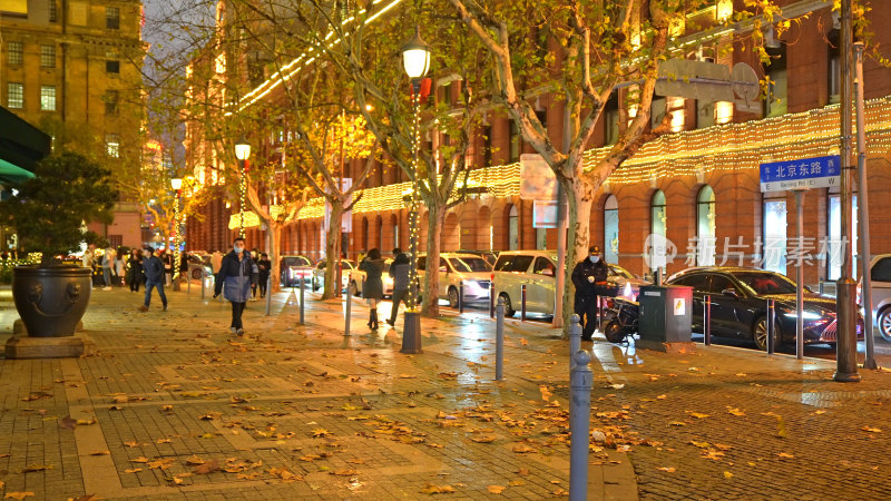 上海圣诞节平安夜街景