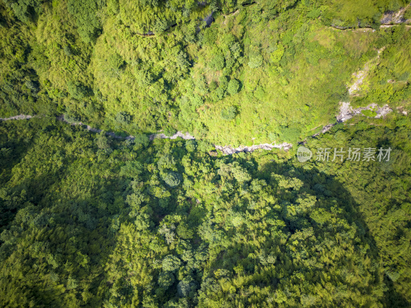 祖国壮丽山河蓝天白云青山森林摄影图