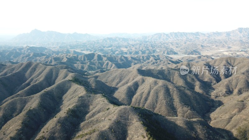 航拍金山岭长城