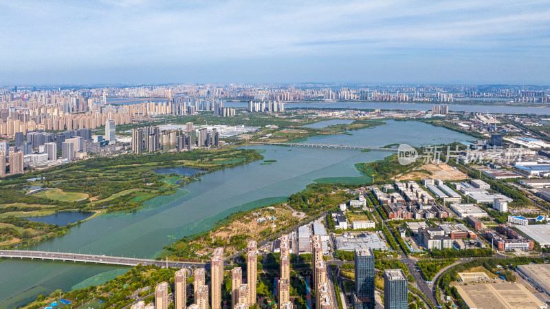 武汉汉阳南太子湖城市风光