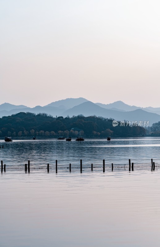 杭州西湖湖景山水风光