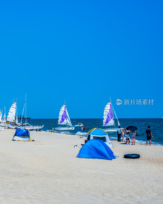 秦皇岛北戴河夏日海滨风光