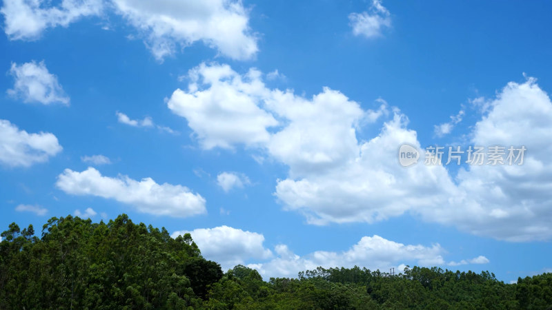 唯美蓝天白云延时天空云朵照片夏天晴朗天空