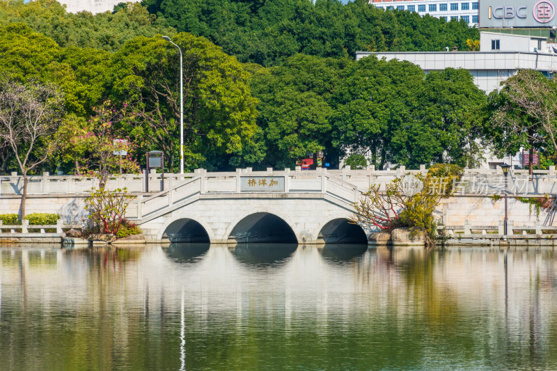 福州黎明湖公园景色