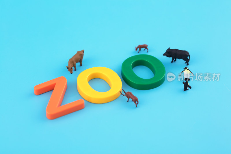 微缩场景参观动物园ZOO