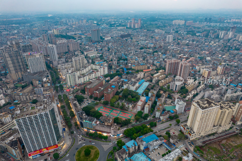 广西钦州城市建设航拍摄影图