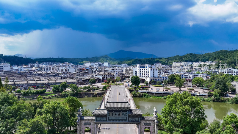 泰宁县城城市建设航拍图