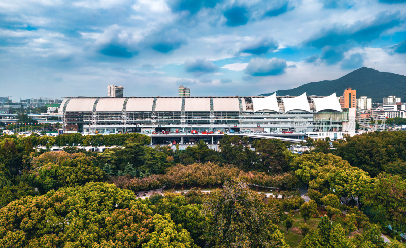 南京国际展览中心航拍风光