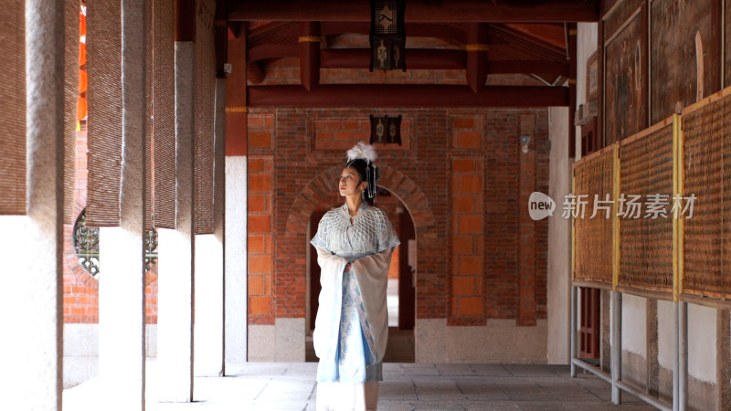 唯美古装汉服美女古风中国风魏晋南北朝服装