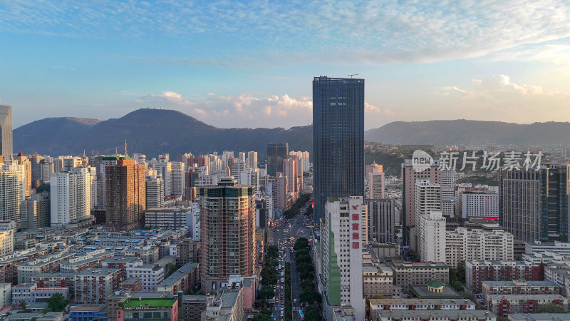 甘肃兰州建设兰州中山路航拍