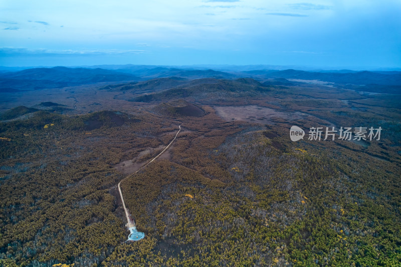 阿尔山天池高空航拍