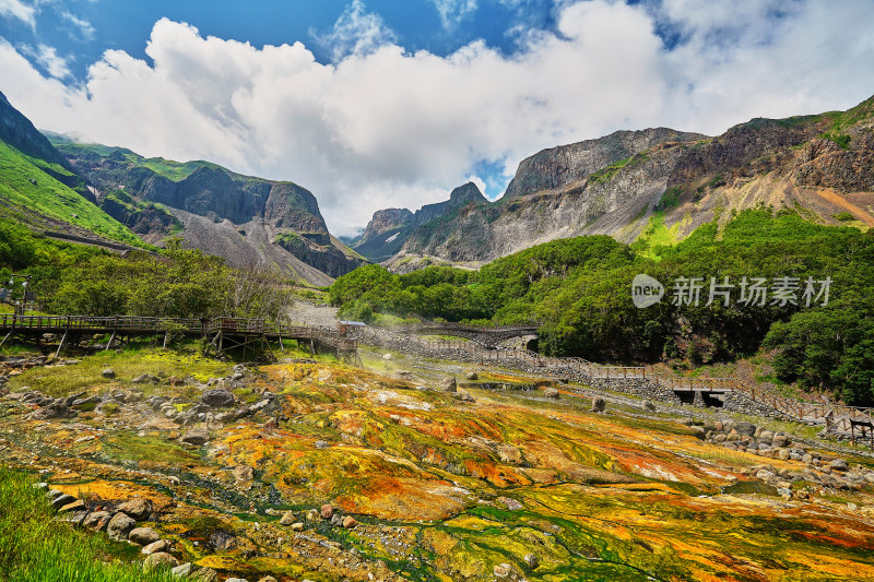 天然火山温泉