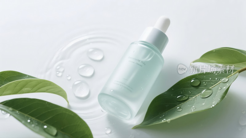 妇女节护肤品精华液补水保湿产品广告背景