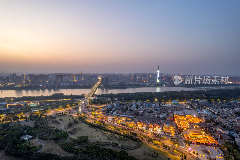 洛阳城市建筑风光航拍