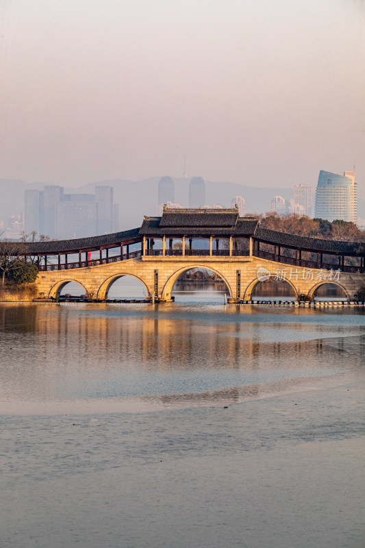 无锡长广溪石塘桥景点景观