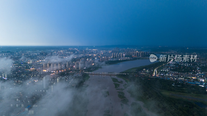 洛阳城市地标傍晚风景